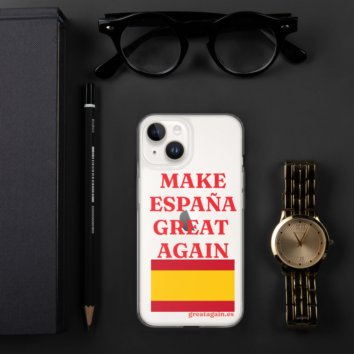 Carcasa transparente iPhone® Make España Great Again