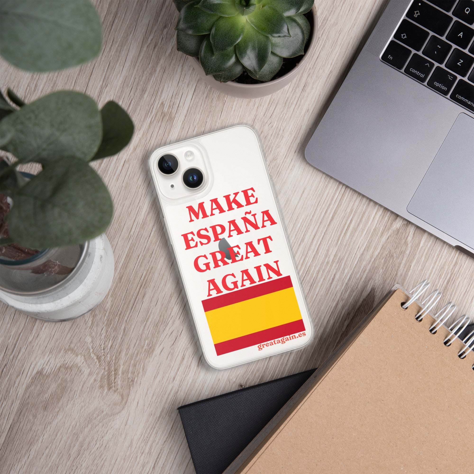 Carcasa transparente iPhone® Make España Great Again