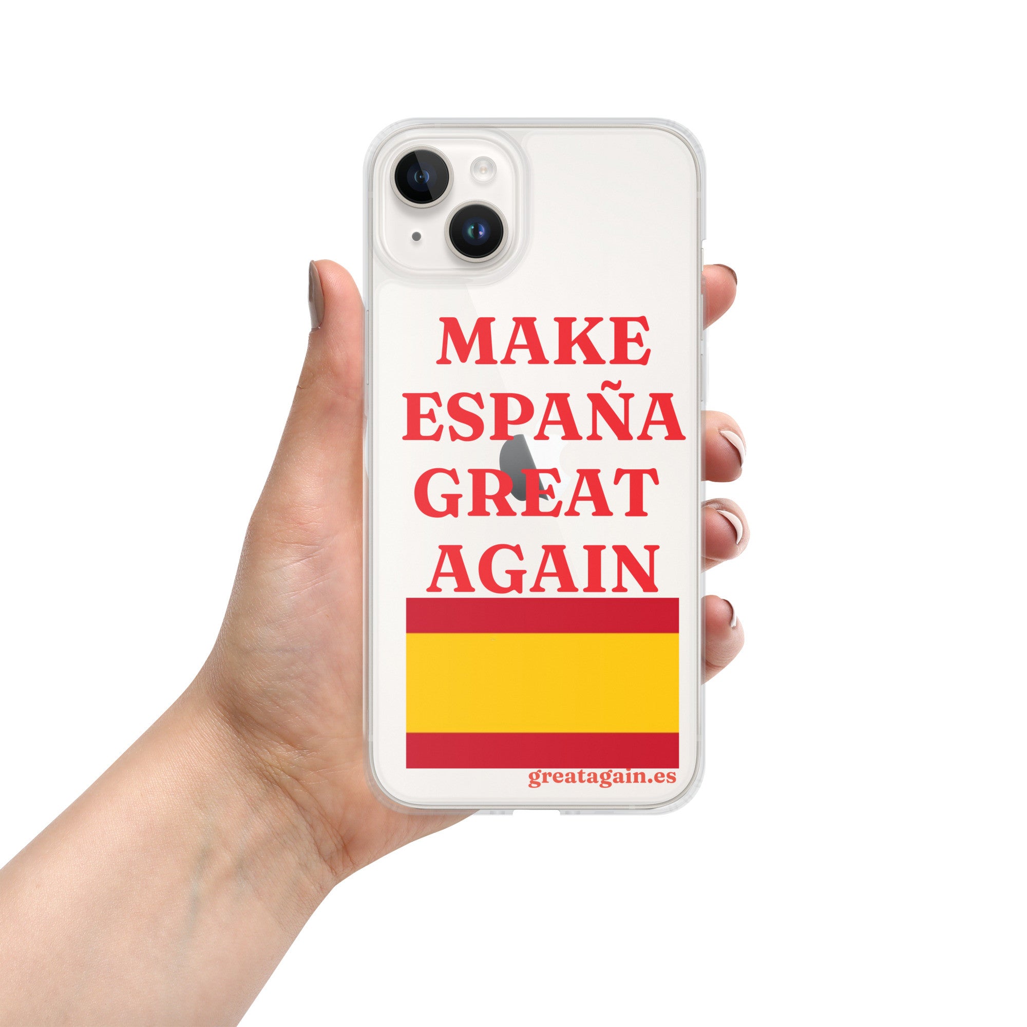 Carcasa transparente iPhone® Make España Great Again