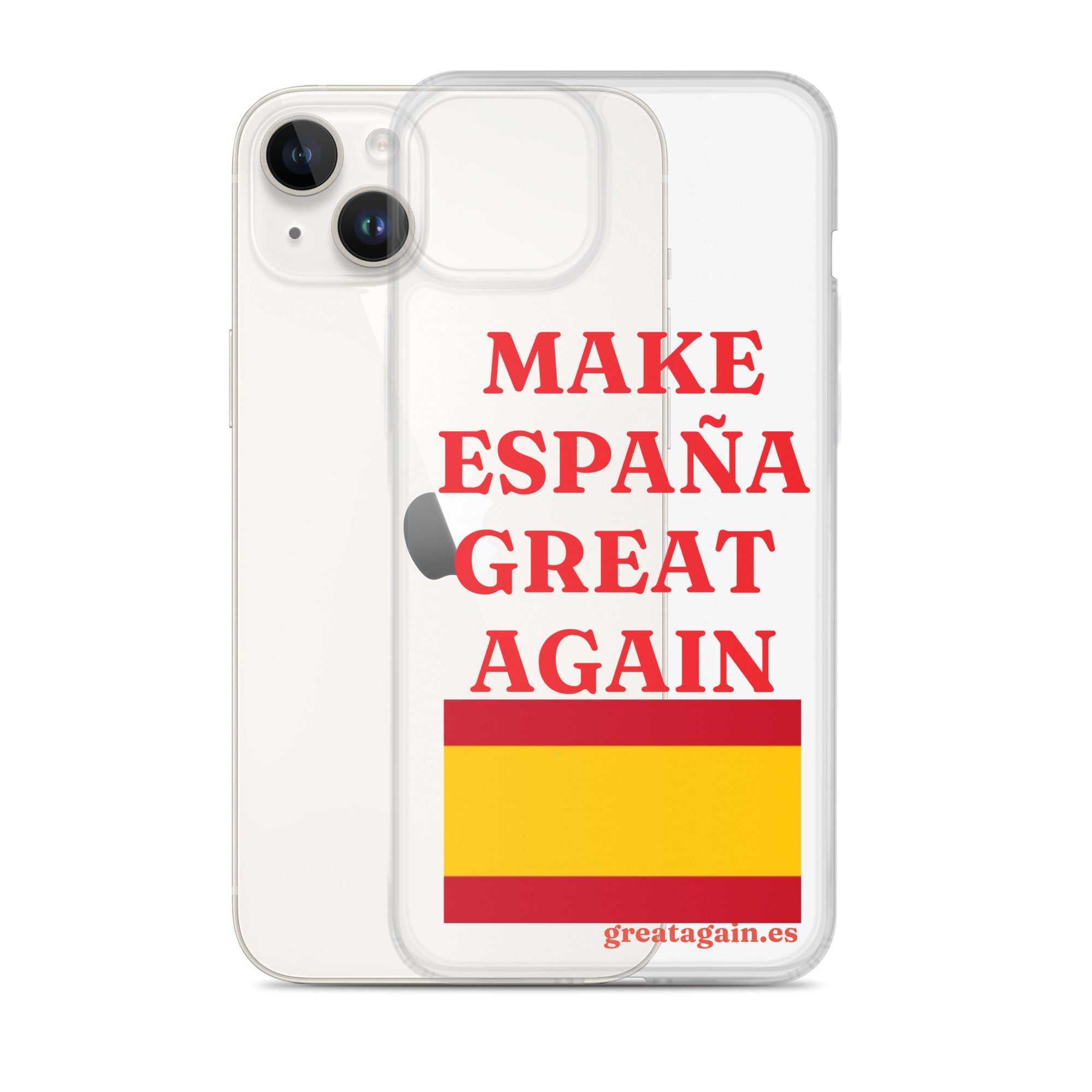 Carcasa transparente iPhone® Make España Great Again