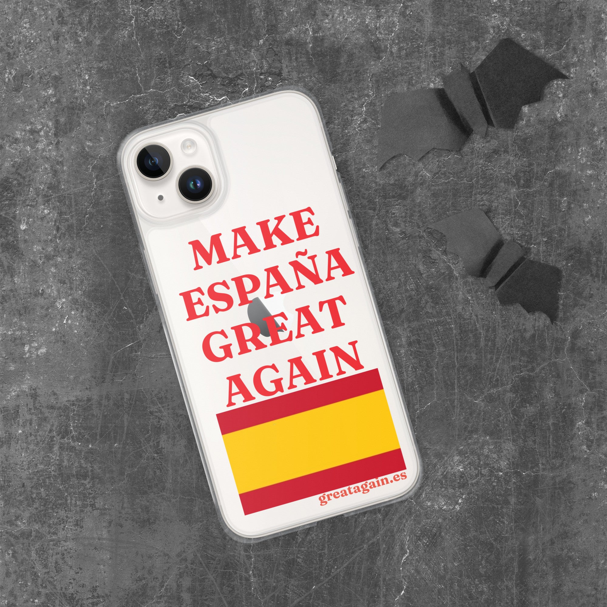 Carcasa transparente iPhone® Make España Great Again