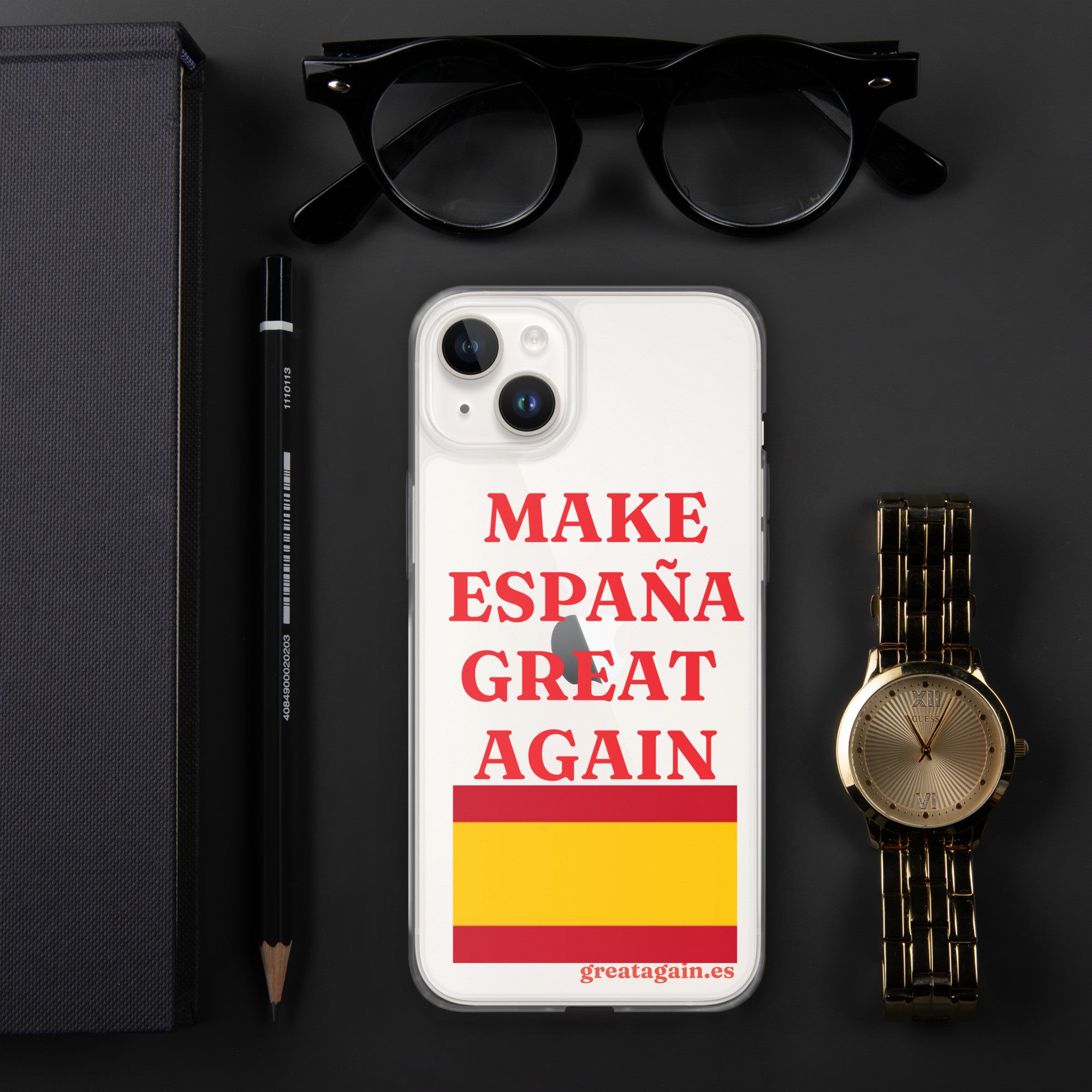 Carcasa transparente iPhone® Make España Great Again