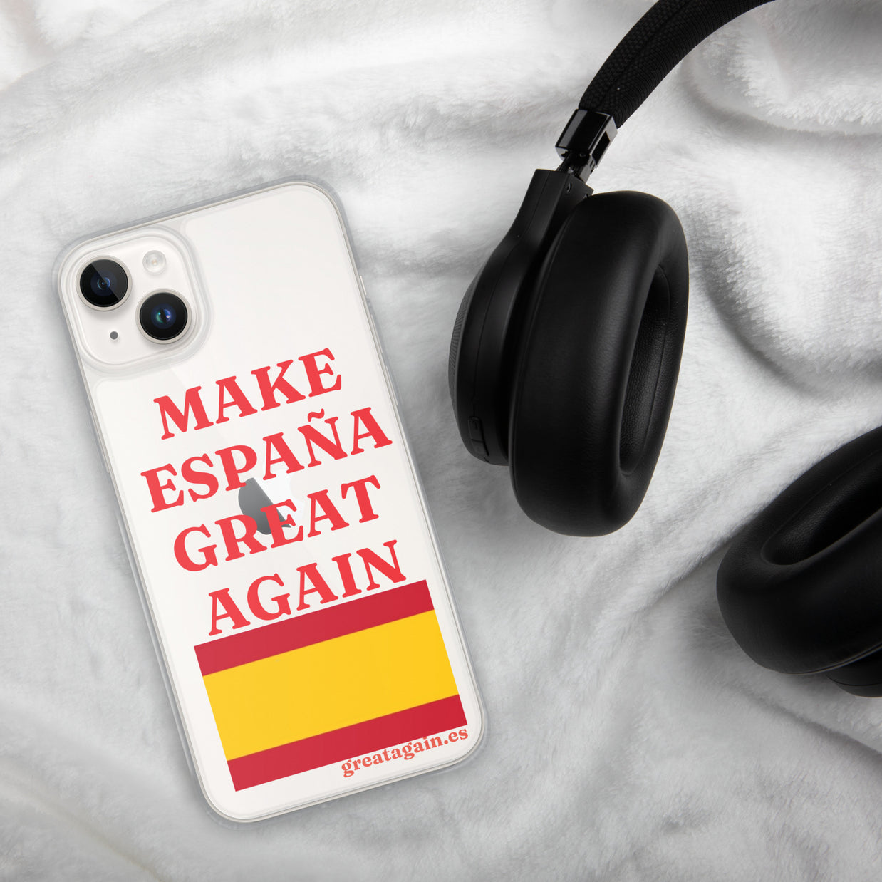 Carcasa transparente iPhone® Make España Great Again