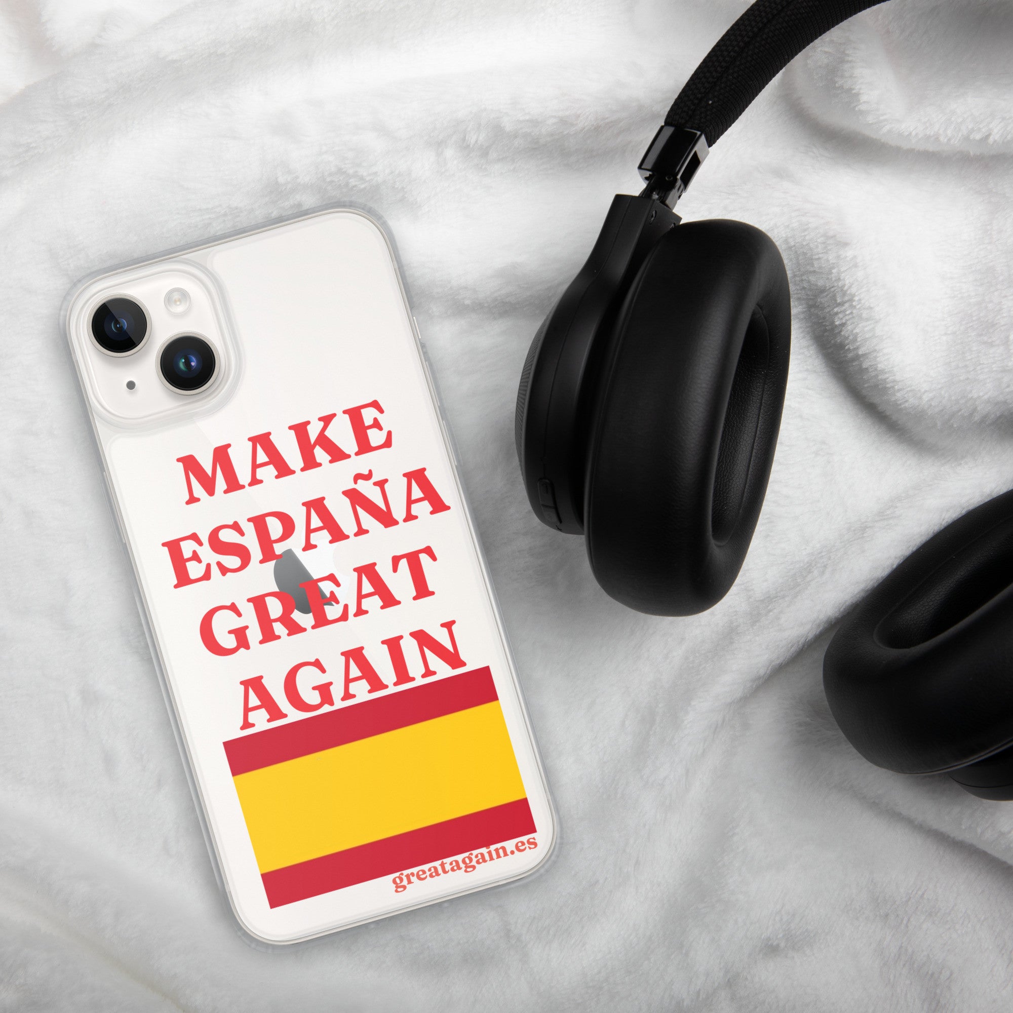 Carcasa transparente iPhone® Make España Great Again