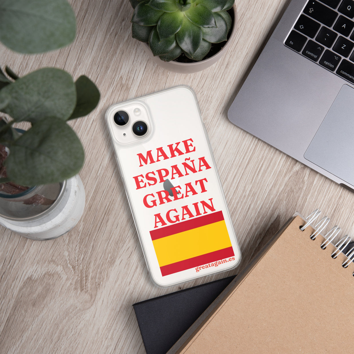Carcasa transparente iPhone® Make España Great Again
