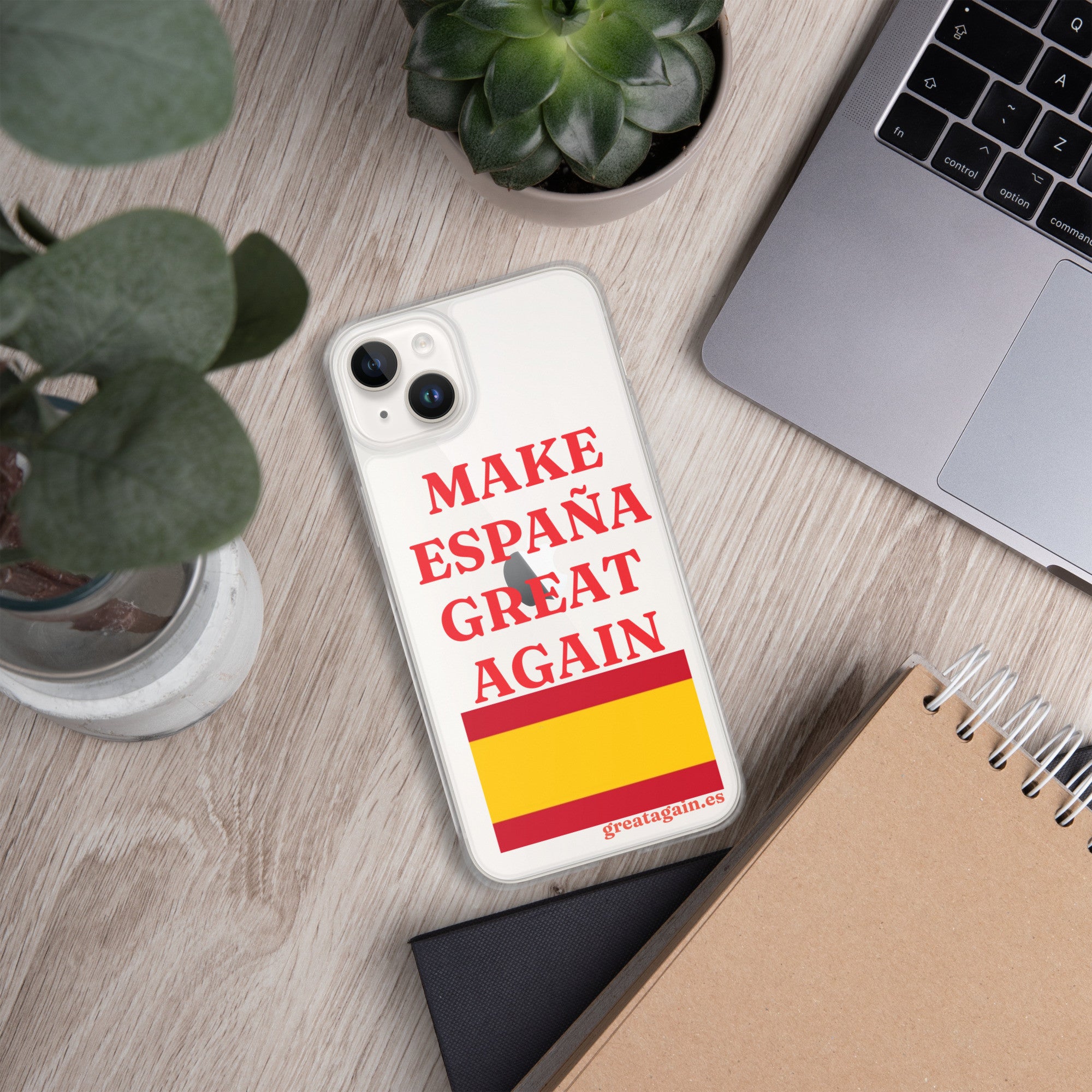 Carcasa transparente iPhone® Make España Great Again