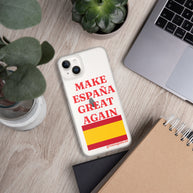 Carcasa transparente iPhone® Make España Great Again