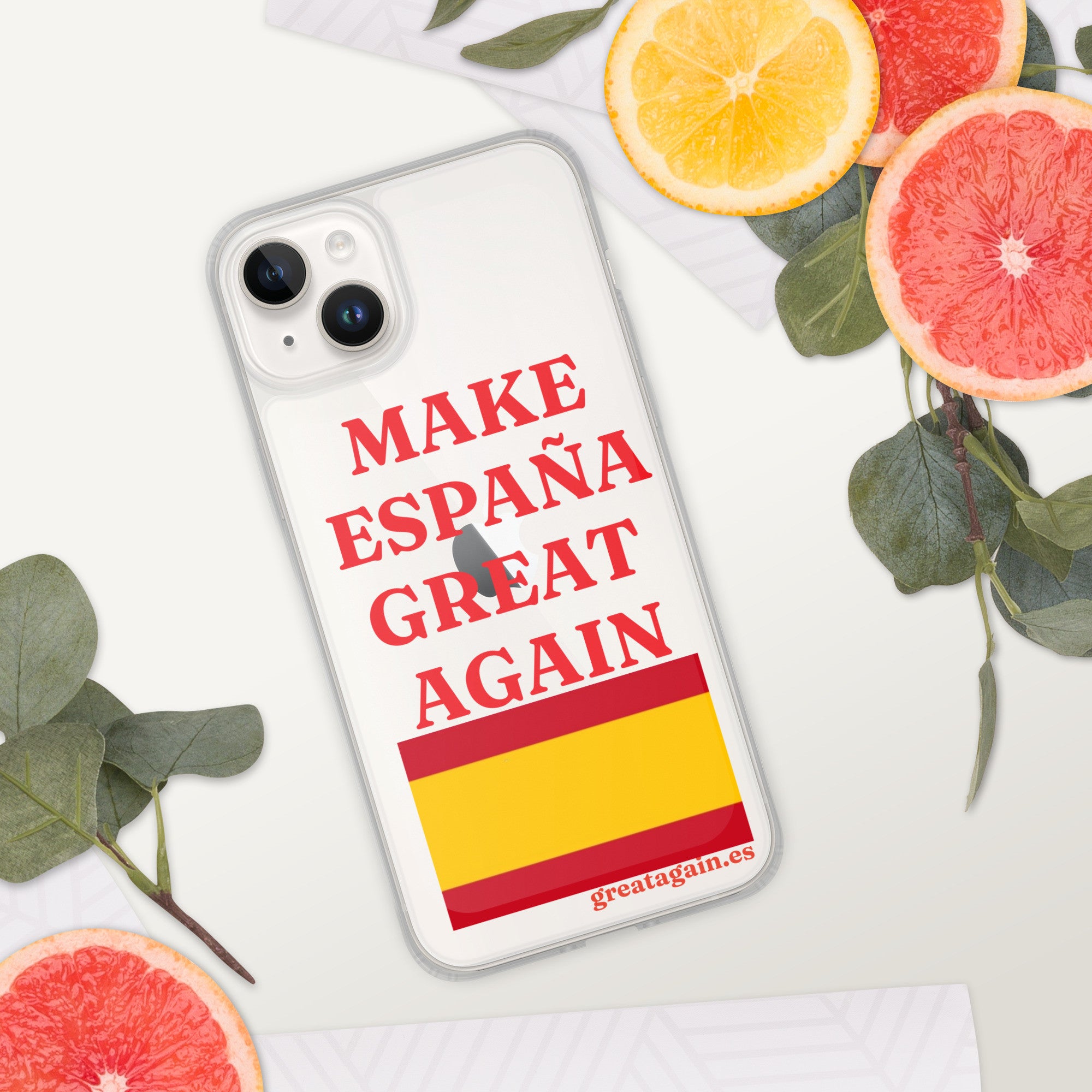 Carcasa transparente iPhone® Make España Great Again