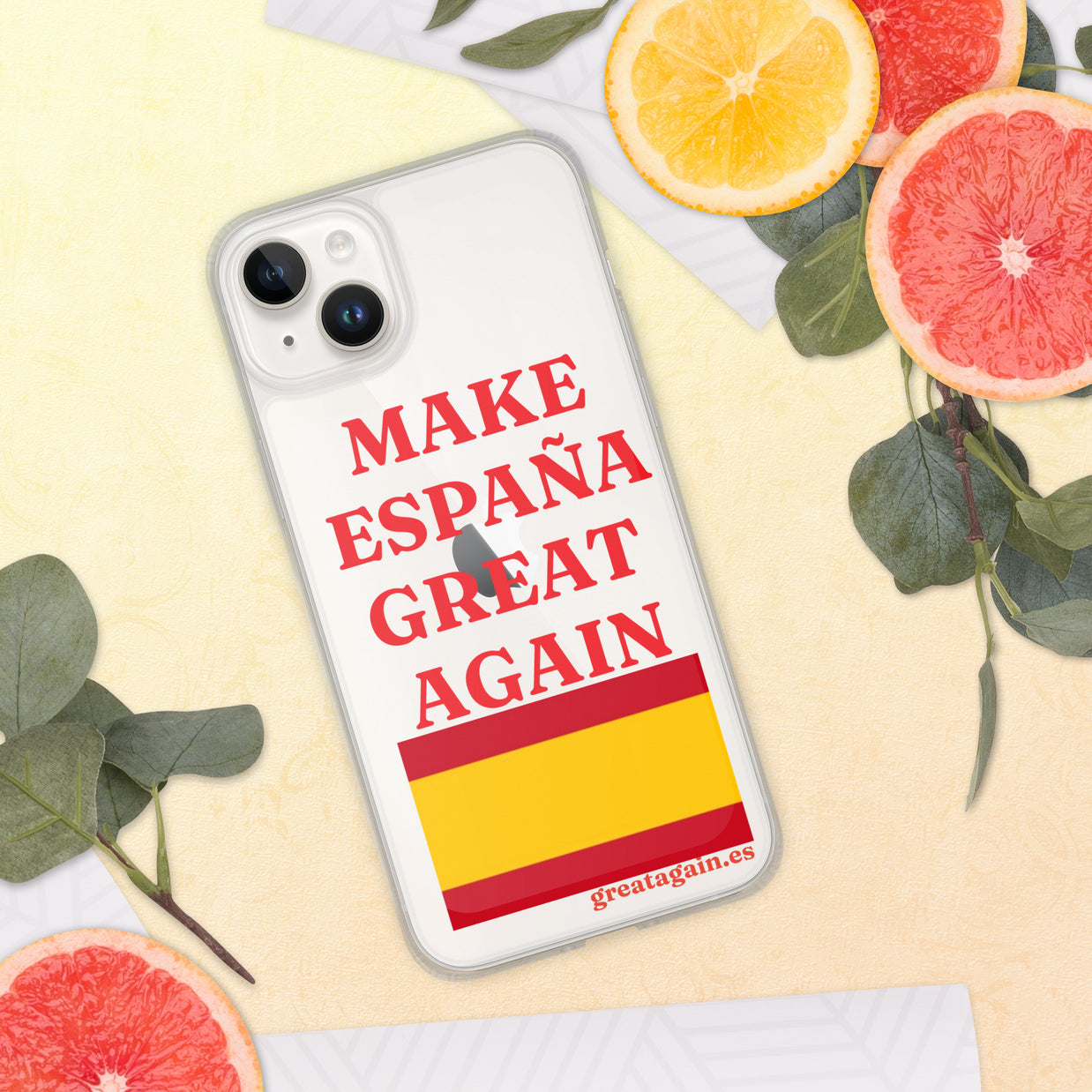 Carcasa transparente iPhone® Make España Great Again