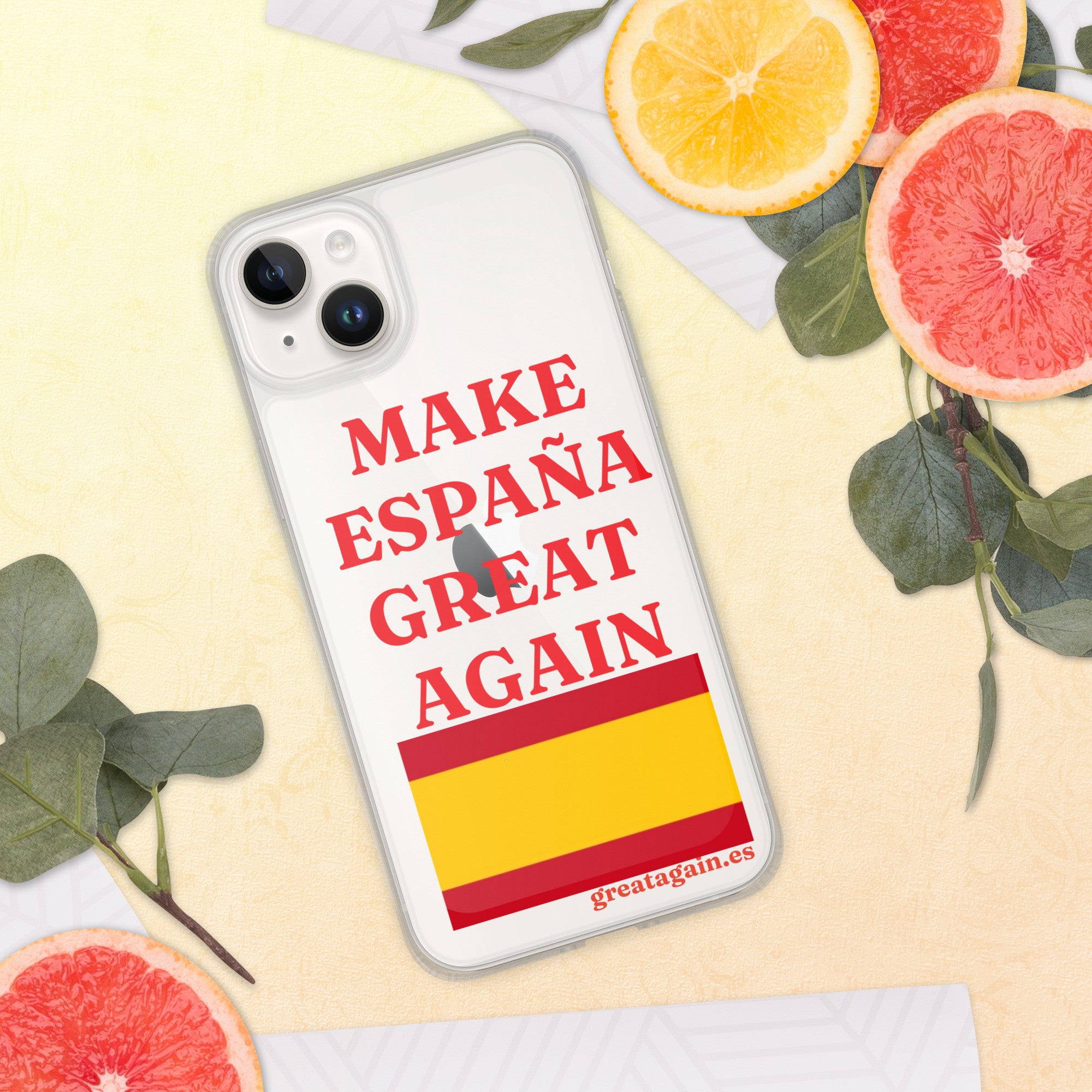 Carcasa transparente iPhone® Make España Great Again
