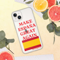 Carcasa transparente iPhone® Make España Great Again