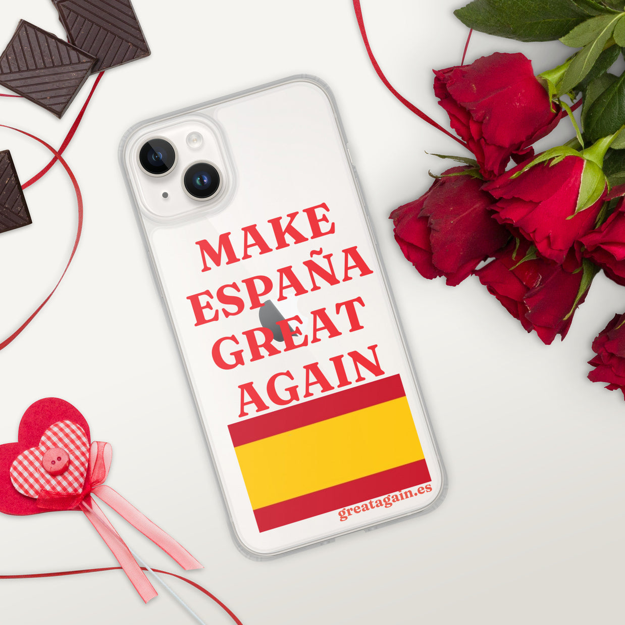 Carcasa transparente iPhone® Make España Great Again