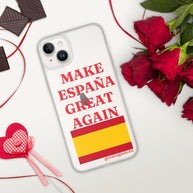 Carcasa transparente iPhone® Make España Great Again
