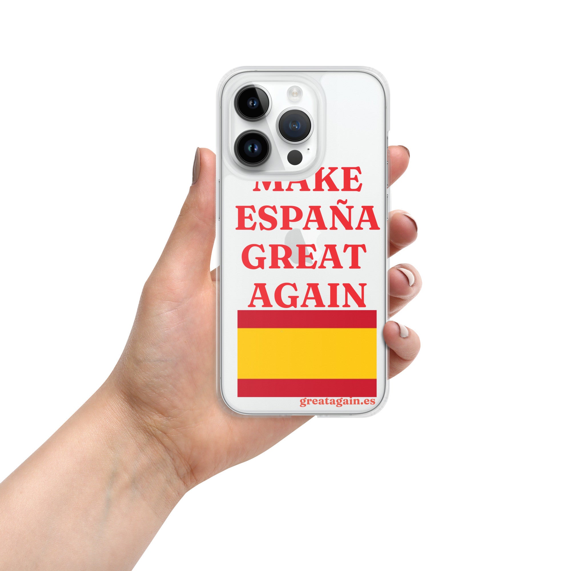 Carcasa transparente iPhone® Make España Great Again