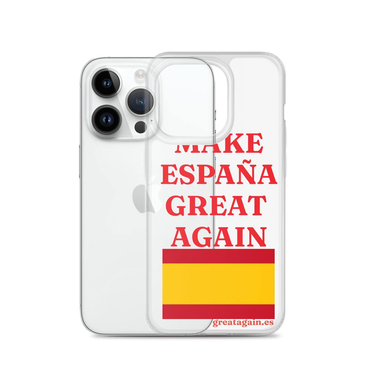 Carcasa transparente iPhone® Make España Great Again
