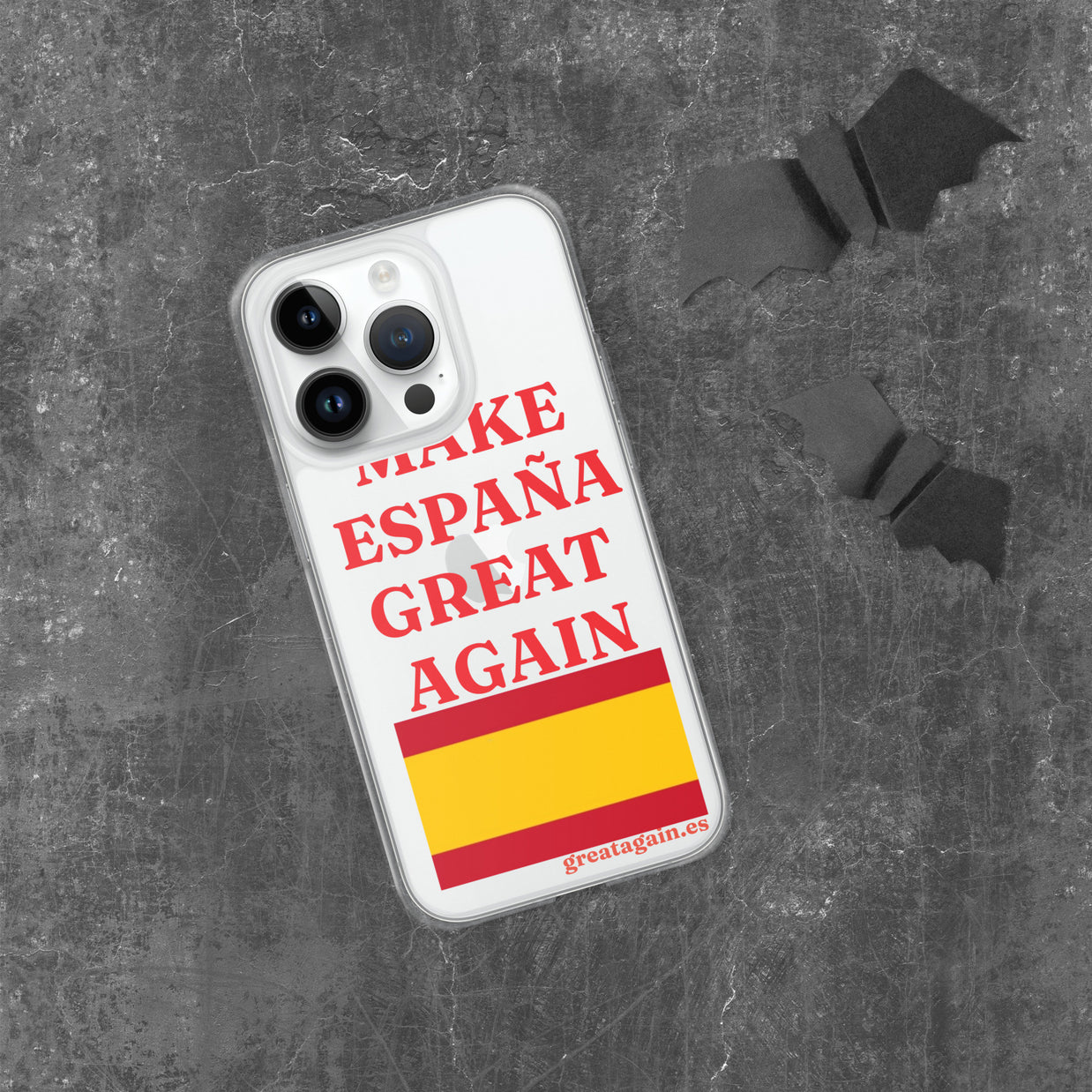 Carcasa transparente iPhone® Make España Great Again