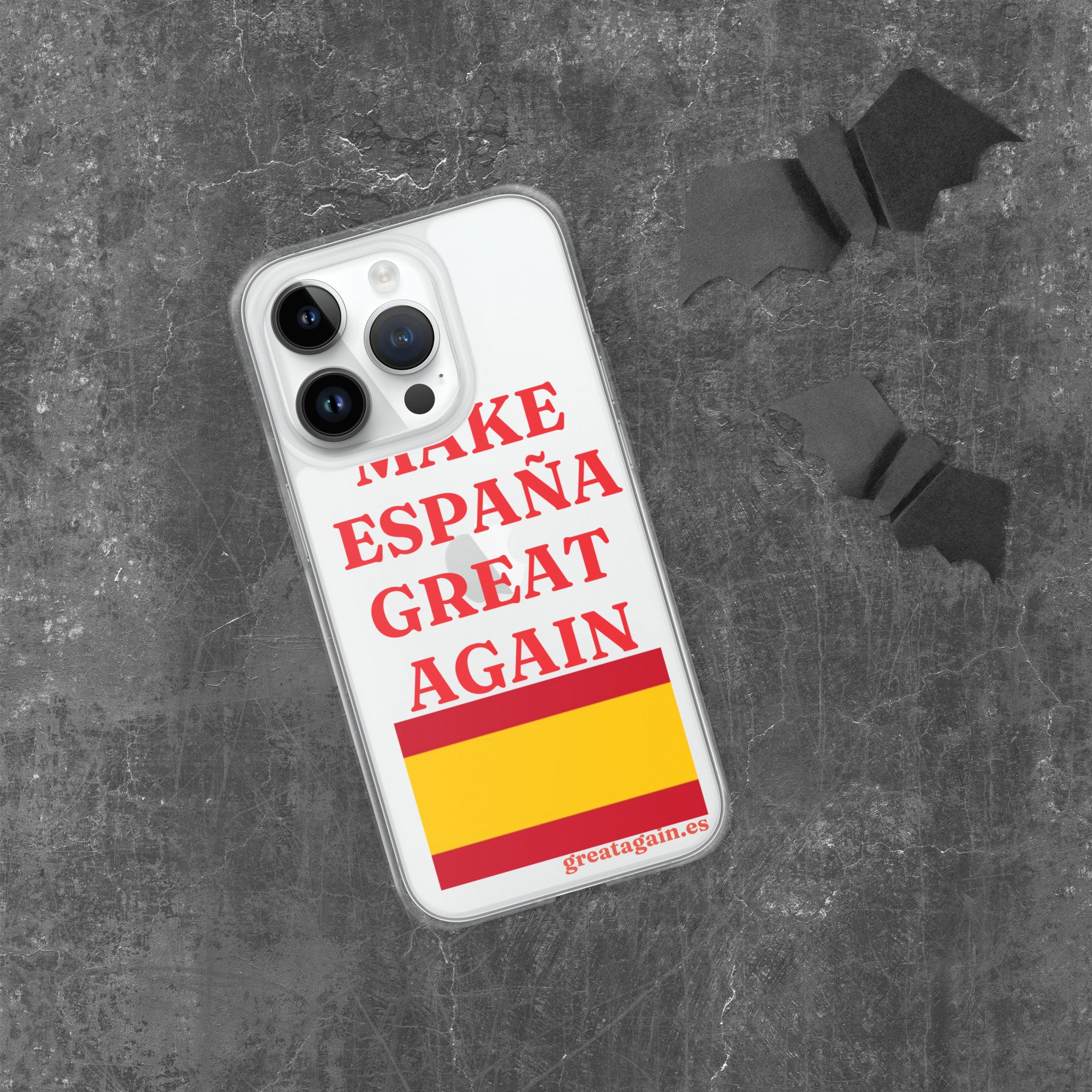 Carcasa transparente iPhone® Make España Great Again