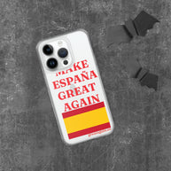 Carcasa transparente iPhone® Make España Great Again