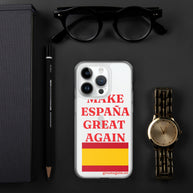 Carcasa transparente iPhone® Make España Great Again