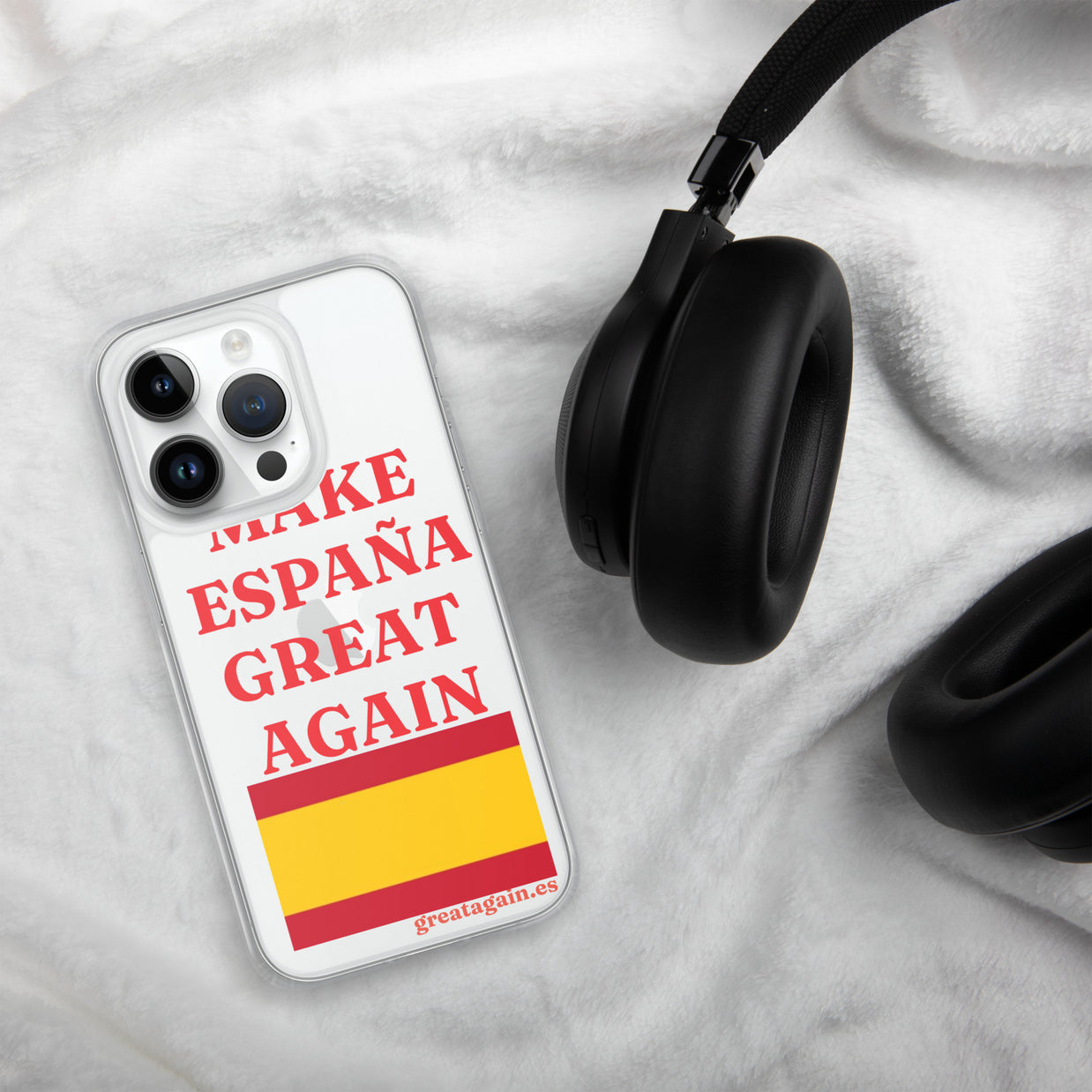 Carcasa transparente iPhone® Make España Great Again