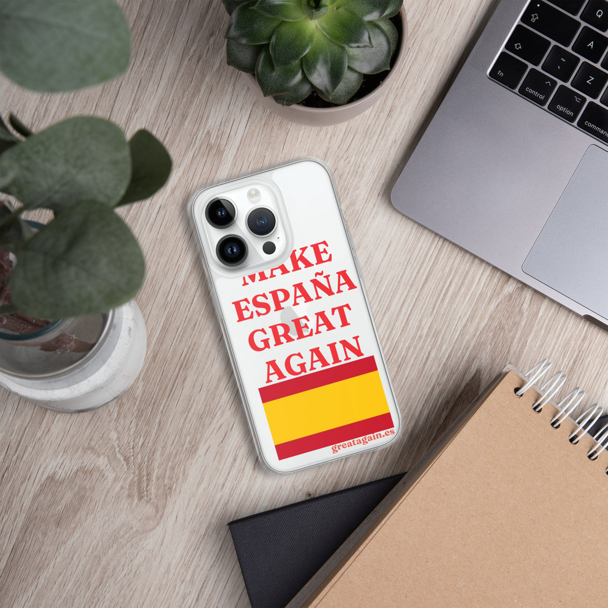 Carcasa transparente iPhone® Make España Great Again