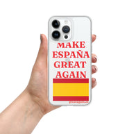 Carcasa transparente iPhone® Make España Great Again