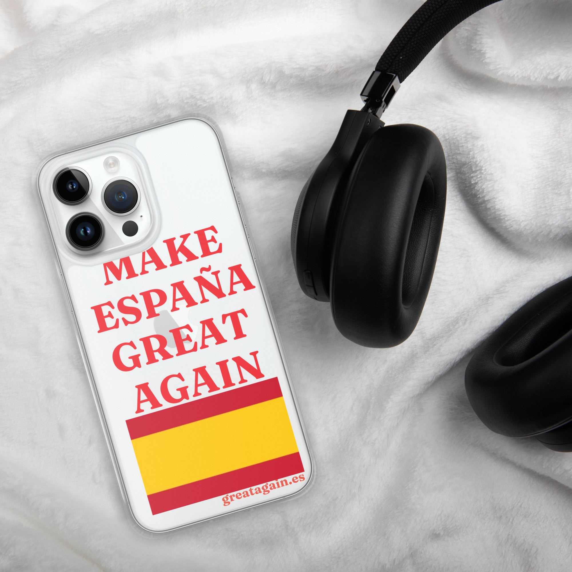 Carcasa transparente iPhone® Make España Great Again