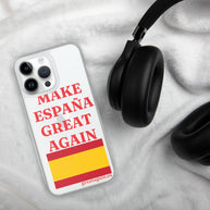 Carcasa transparente iPhone® Make España Great Again