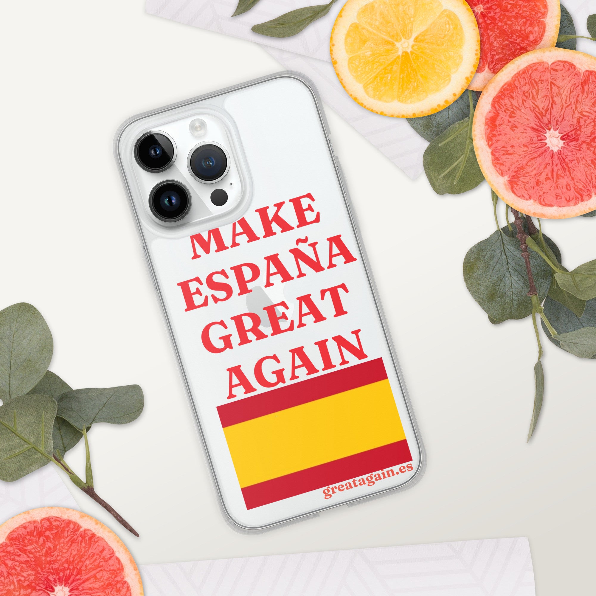 Carcasa transparente iPhone® Make España Great Again