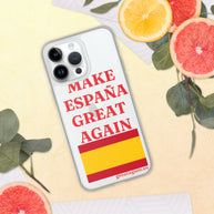 Carcasa transparente iPhone® Make España Great Again
